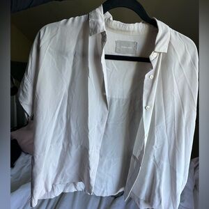 The Washable Clean Silk Short-Sleeve Square Shirt - Everlane